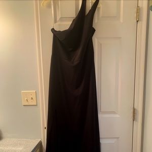Black David's Bridal dress